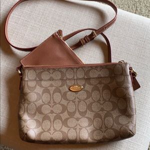 Coach Crossbody with Zippered Pouch